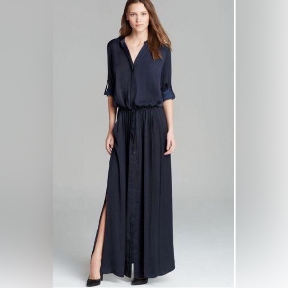 Vince Long Sleeve Maxi Shirtdress - Picture 2 of 8